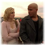 Last episode, Meg was pretty in pink. This episode, Veronica is. Methinks Rob likes pink. Or possibly eighties references.